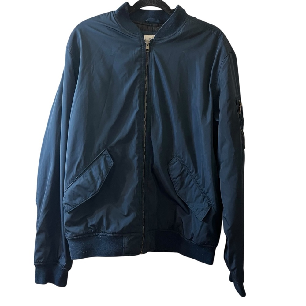 Old Navy Men's Deep Blue Bomber Jacket